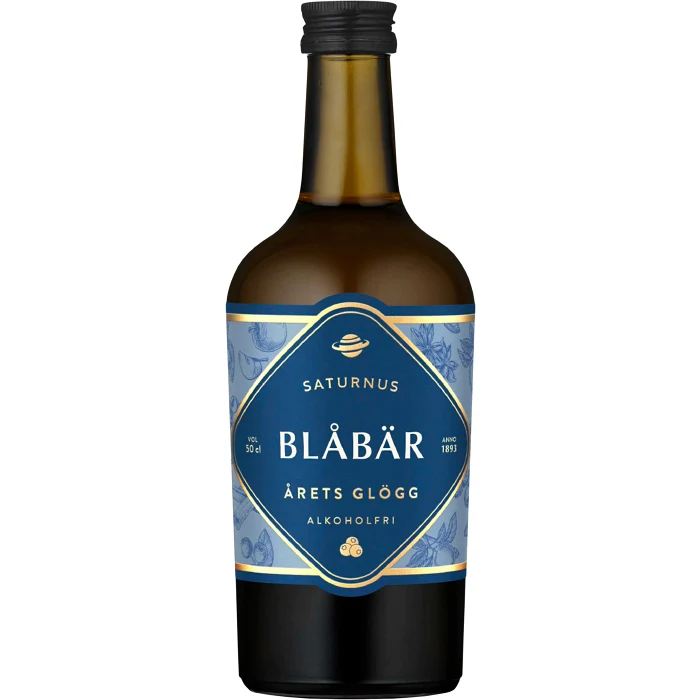 Årets Glögg 2025 Blåbär 50cl Saturnus 1893