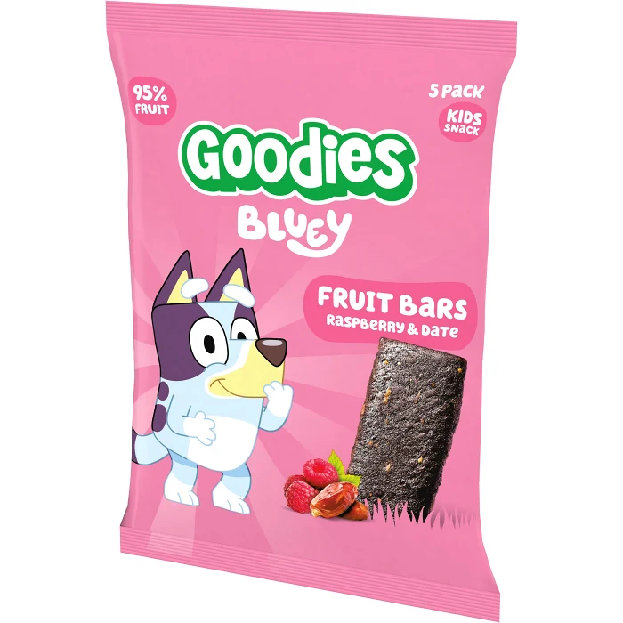 Barnsnacks Fruit bar raspberry & date 3år 100g Goodies