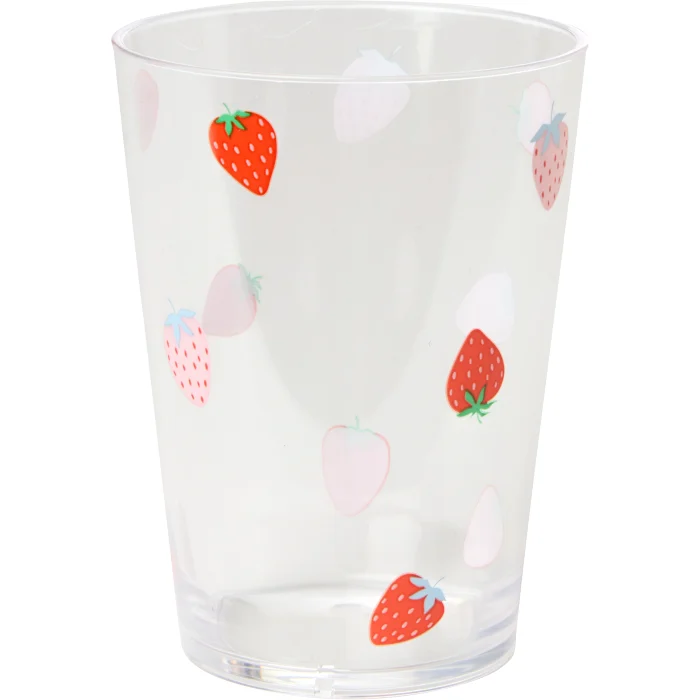 Dricksglas Jordgubbe plast 28cl ICA