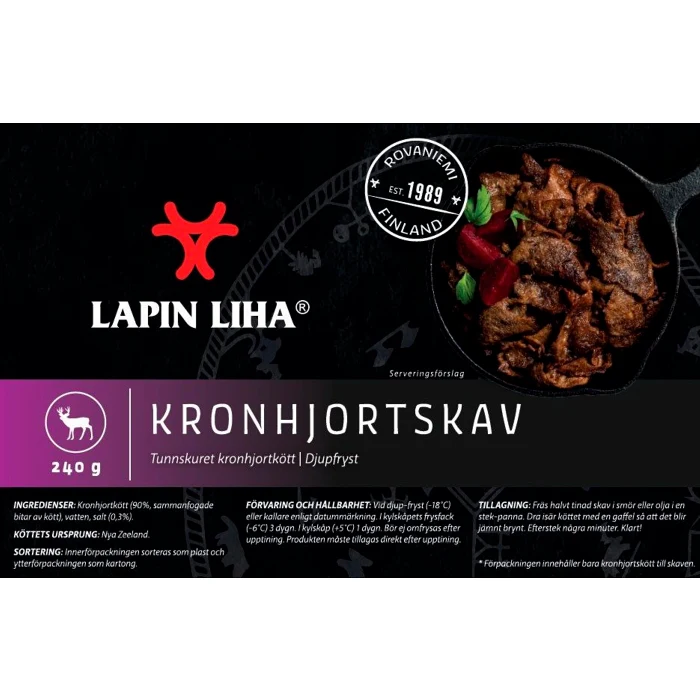 Kronhjortskav 240g Lapin Liha