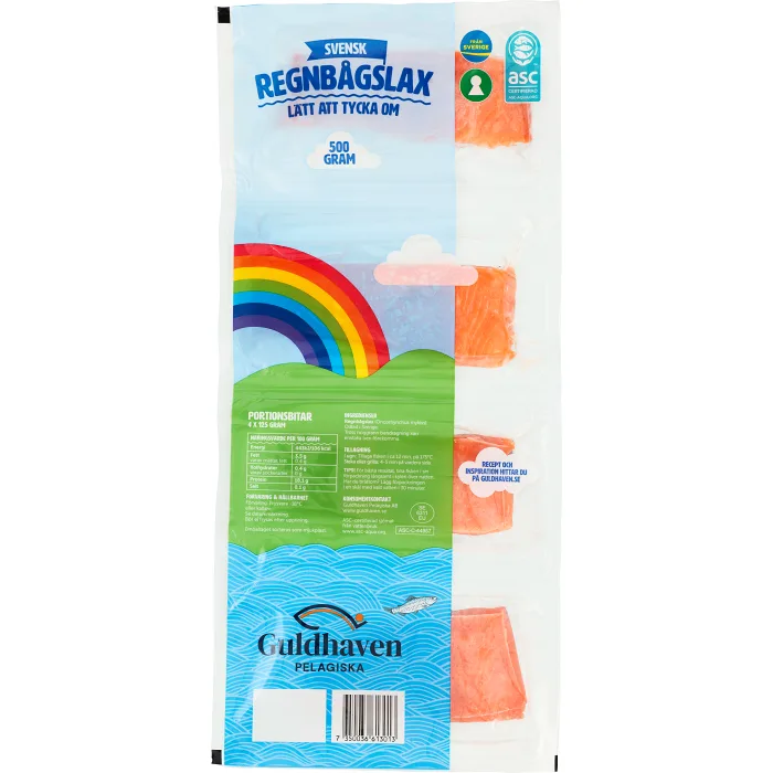 Regnbågslax kedjepack 500g Guldhaven Pelagiska