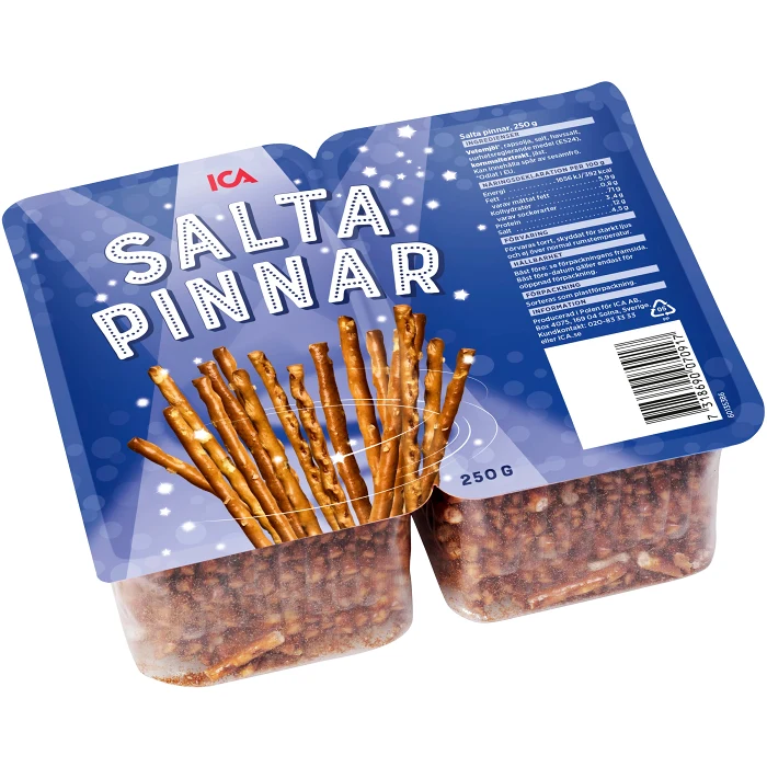 Salta pinnar 250g ICA