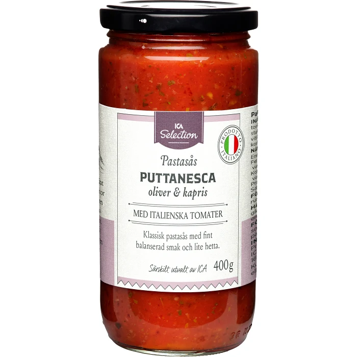 Pastasås Puttanesca 400g ICA Selection