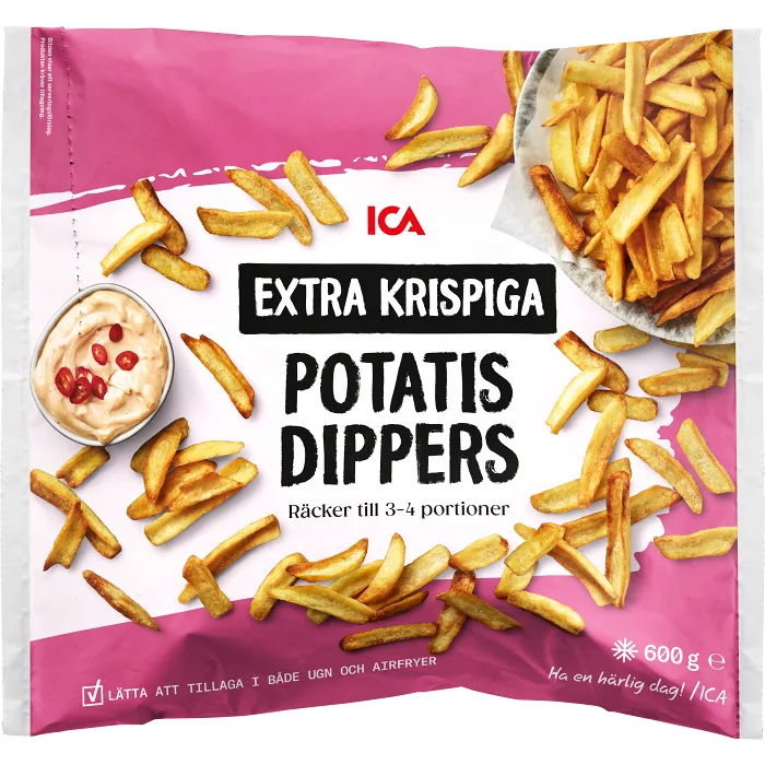Krispiga potatisdippers 600g ICA