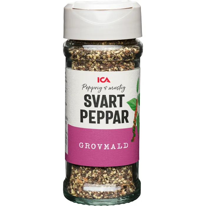 Svartpeppar Grovmalen 41g ICA