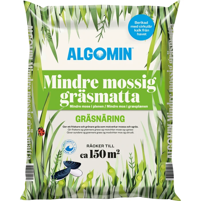 Mindre mossig gräsmatta 6,5 kg Algomin