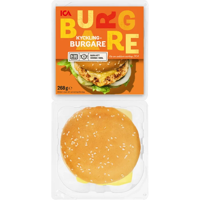 Kycklingburgare 2-pack 268g ICA