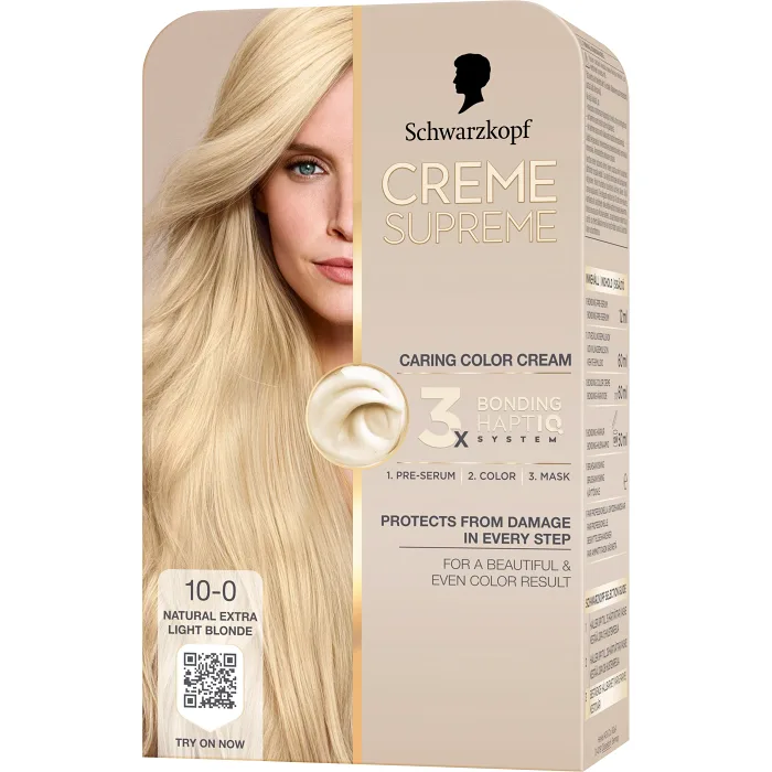 Hårfärg 10-0 Natural Extra Light Blonde 1-p Creme Supreme