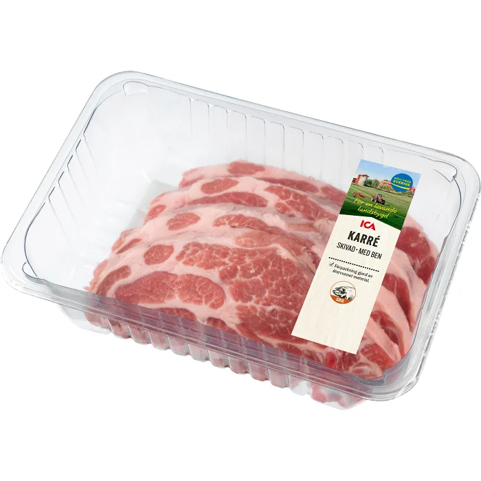 Karrékotlett Färsk Skivad med ben ca 1kg ICA