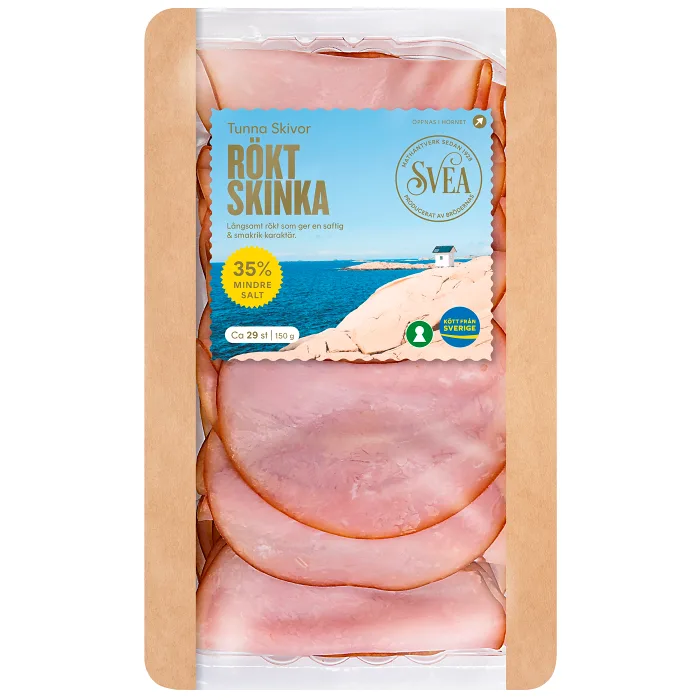 Skinka Rökt Tunna skivor 150g Svea