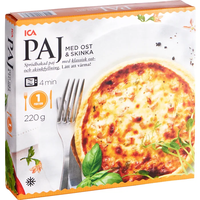 Ost & skinkpaj Fryst 220g ICA
