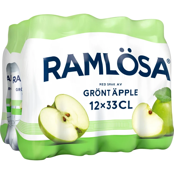 Kolsyrat Vatten Grönt Äpple 12x33cl Ramlösa