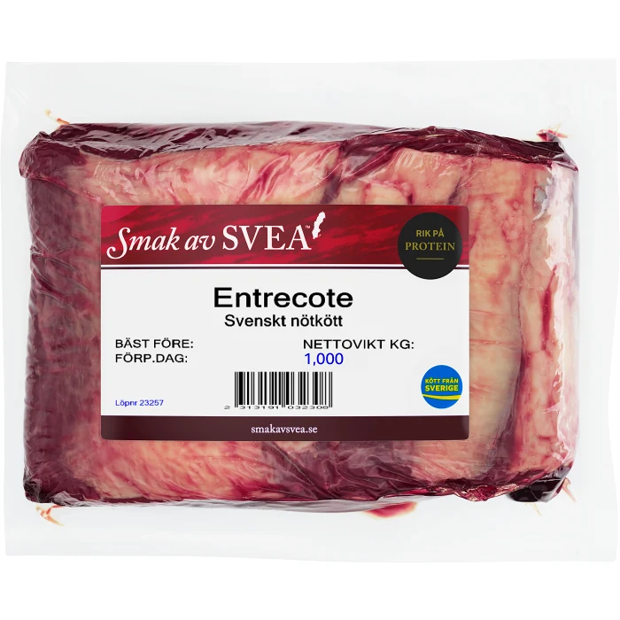 Entrecôte Färsk ca 1kg Smak av Svea