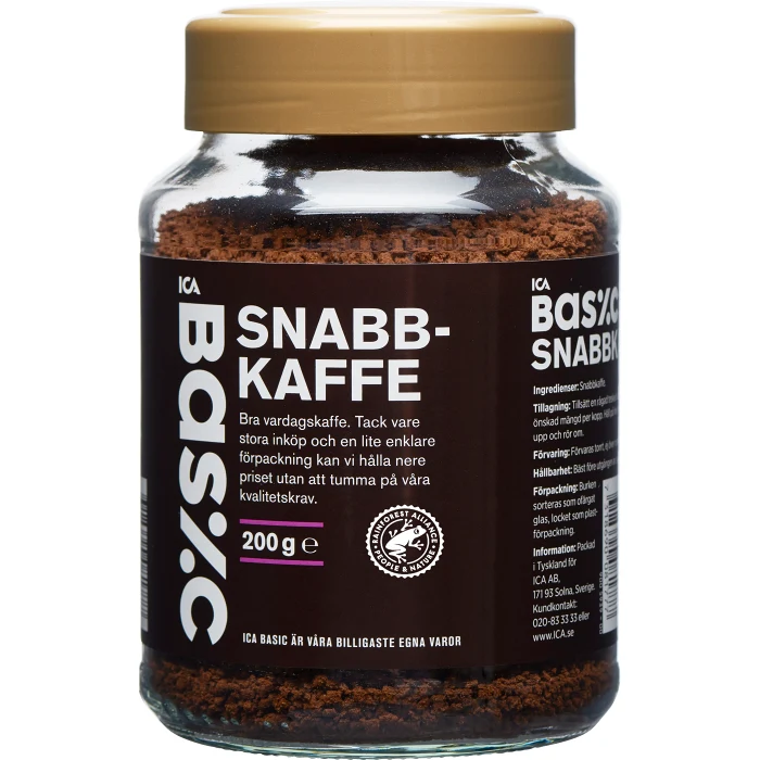 Snabbkaffe 200g ICA Basic