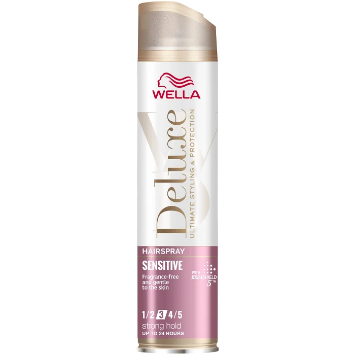 Hårspray Sensitiv Strong Hold Deluxe 250ml Wella