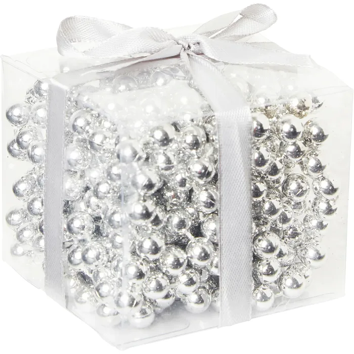 Pärlgirlang Silver 5m Festive