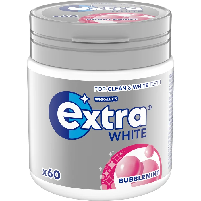 Tuggummi White Bubblemint 84g Extra
