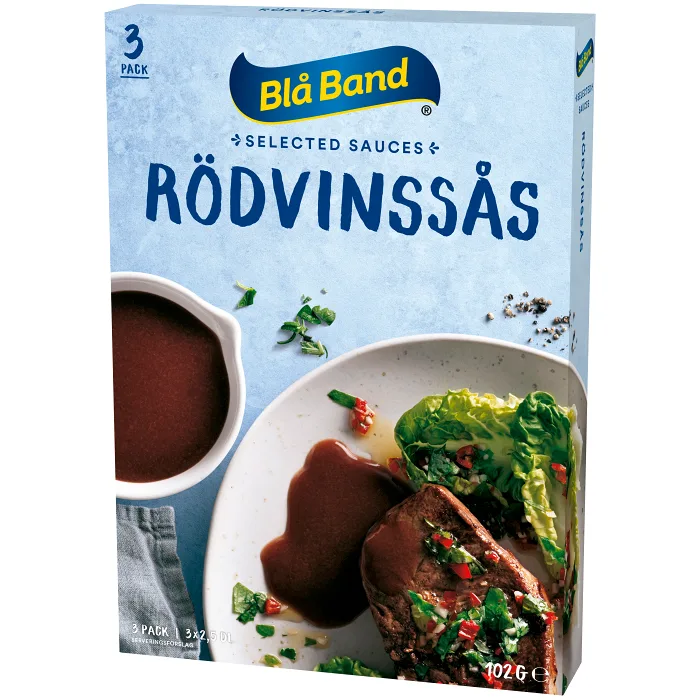 Rödvinssås Bistro 2,5dl 3-p Blå Band