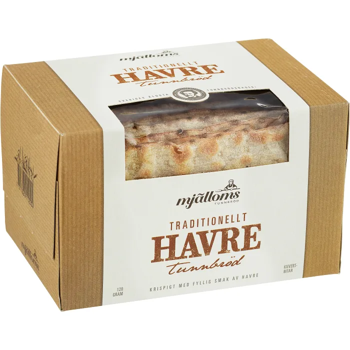 Havretunnbröd 120g Mjälloms