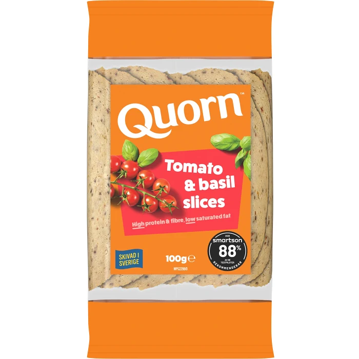 Pålägg Skivor Tomat/Basilika 100g Quorn