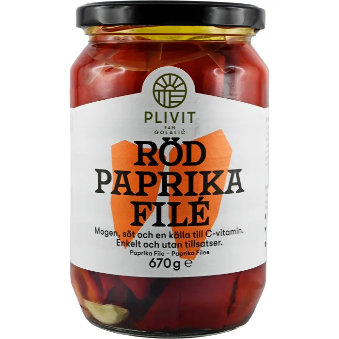 Röd Paprikafile 670g Plivit Trade