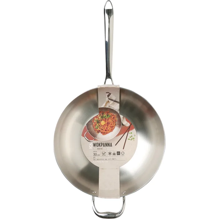 Wok rostfri 30cm ICA