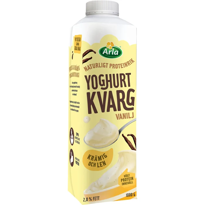 Yoghurtkvarg Vanilj 2% 1000g Arla®