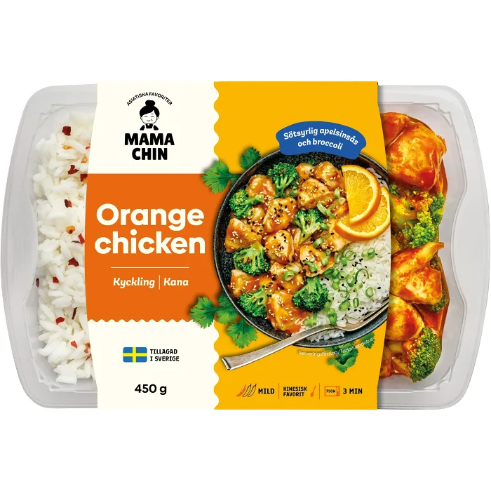 Färdigmat Kyckling i apelsin 450g Mama Chin