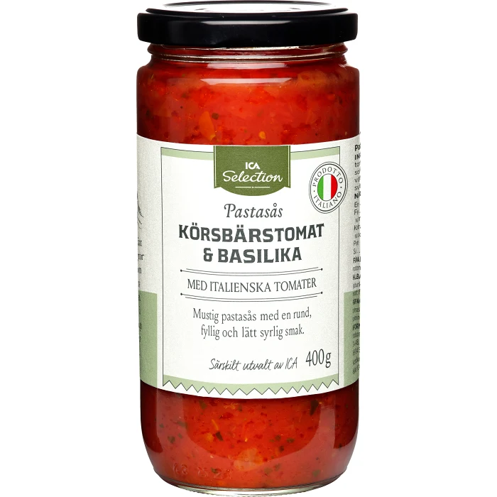 Pastasås Körsbärstomat & Basilika ICA Selection