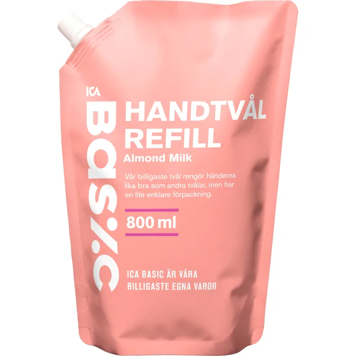 Handtvål Refill Almond Milk 800ml ICA Basic