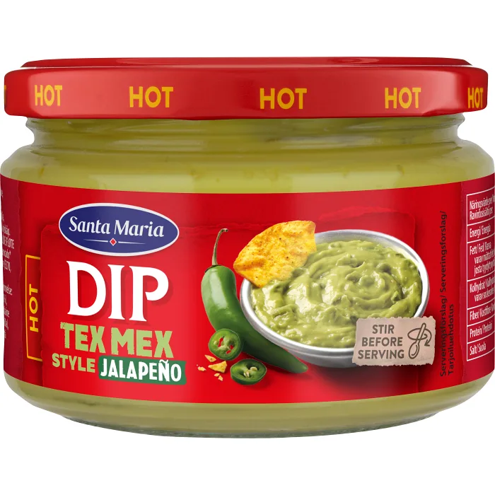 Dipp jalapeño avokado 250g Santa Maria