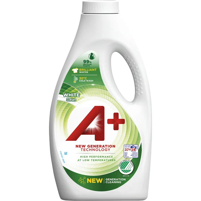 Tvättmedel Flytande White 1500ml Miljömärkt A+