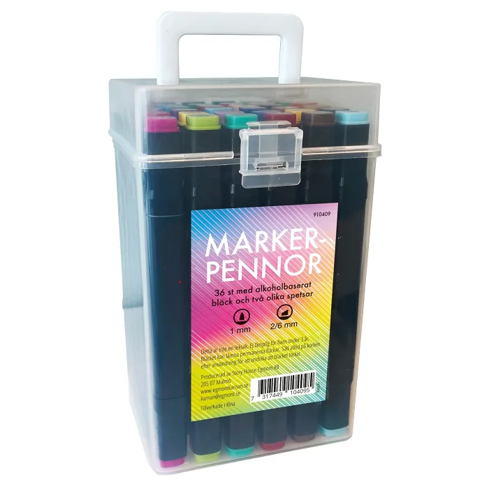Markerpennor dubbelspets 36-p