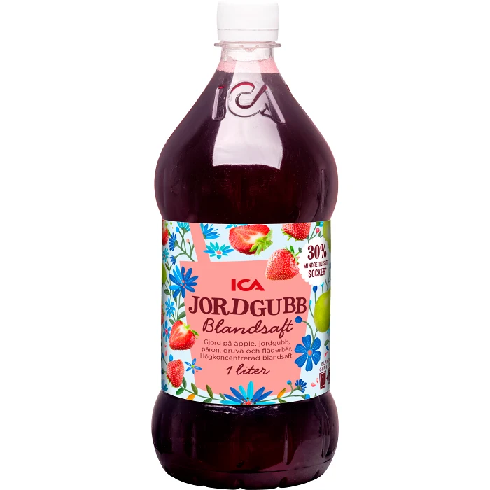 Blandsaft Jordgubb Högkoncentrerat 1l ICA