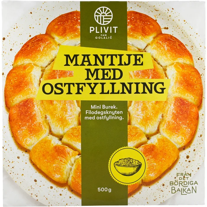 Mantije paj med spenat 500g Plivit