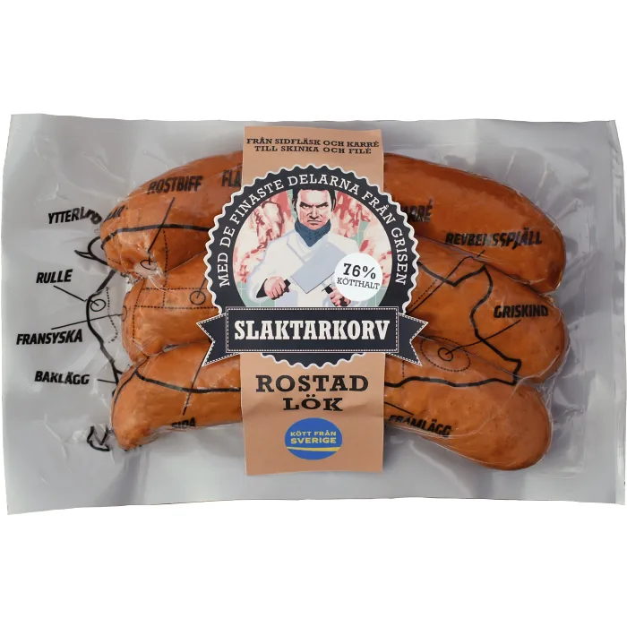 Kryddkorv Slaktark Rostad Lök 255g Slaktarkorv