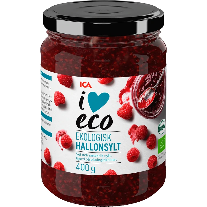 Hallonsylt 400g KRAV ICA I love eco