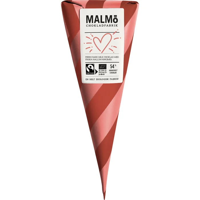 BUD STRUT HJÄRTA Kärleksstr 54% 90 Gram Malmö Chokladfabrik