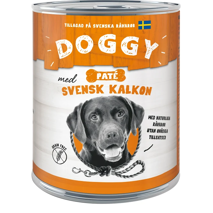 Hundmat Våt Kalkon 800g Doggy
