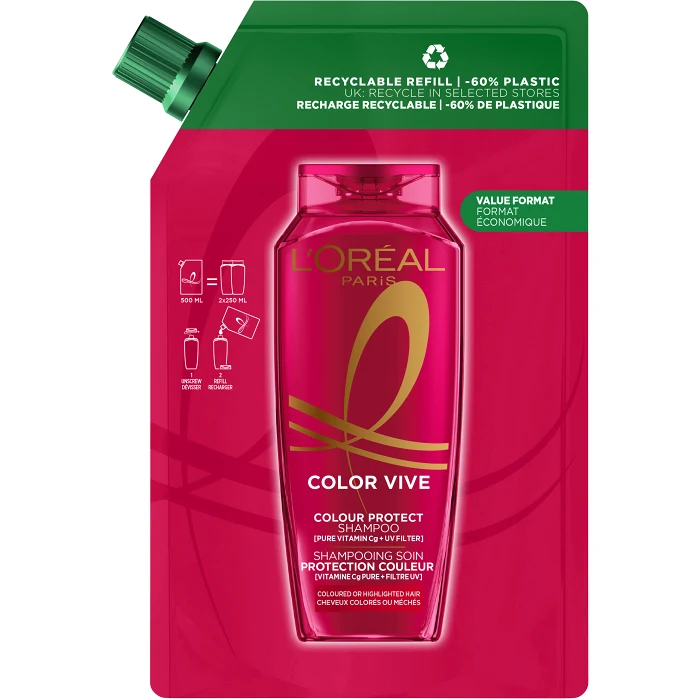 Schampo Color Vive Color Protect Refill 500ml Elvital