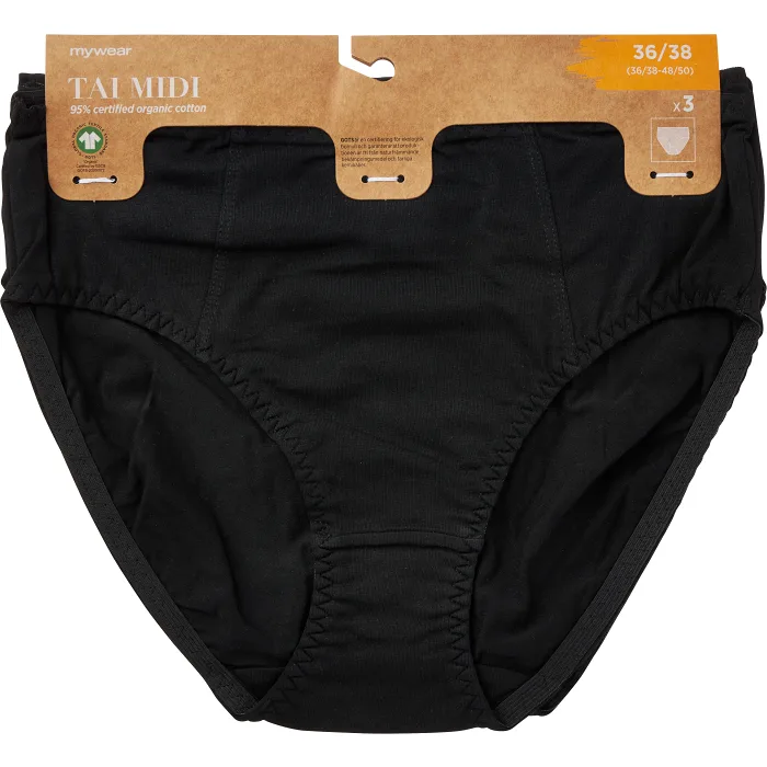 Midi Minna 3p svart 40/42 ICA I love eco