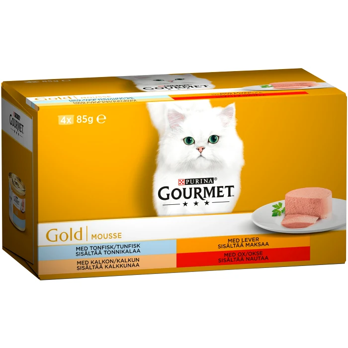 Kattmat Mixade smaker 4-p 340g Gourmet