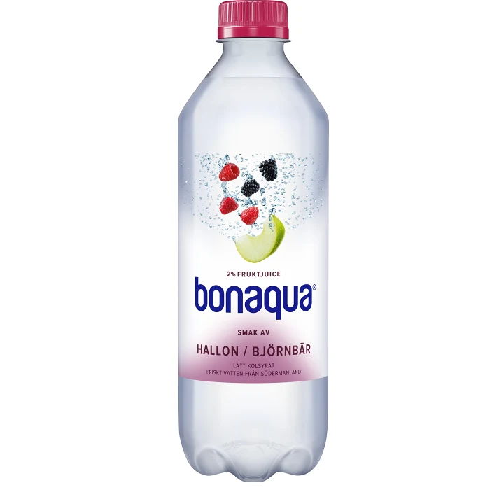 Vatten Kolsyrad Hallon & björnbär 50cl Bonaqua silver