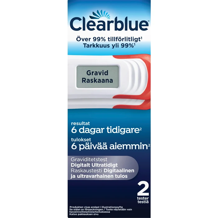Digitaltgraviditest Dig Ultra Early 2-p Clearblue