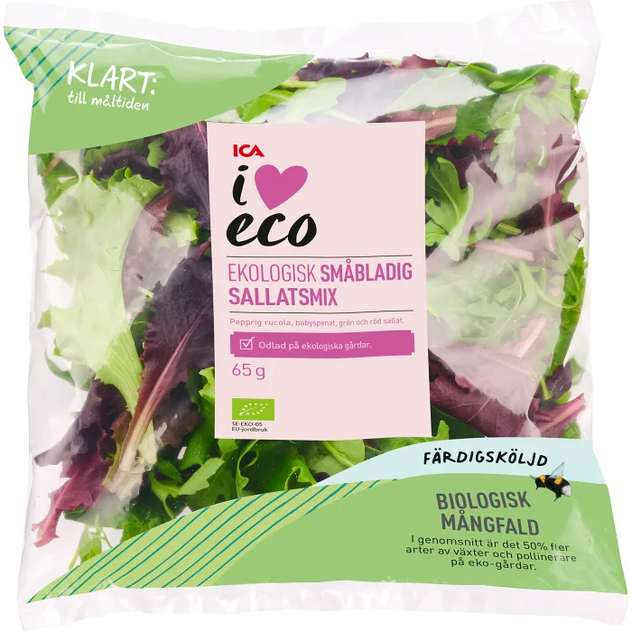 Sallatsmix Sköljd Ekologisk 65g ICA I love eco
