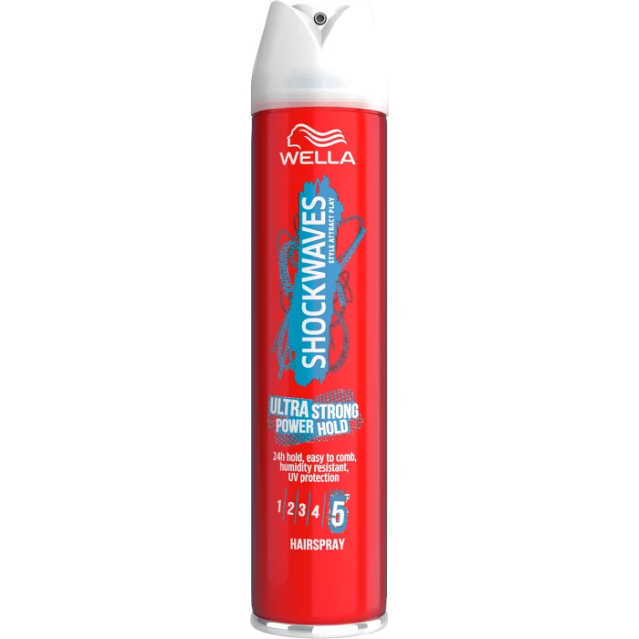Ultra strong power hold Hårspray 250ml Shockwaves Wella