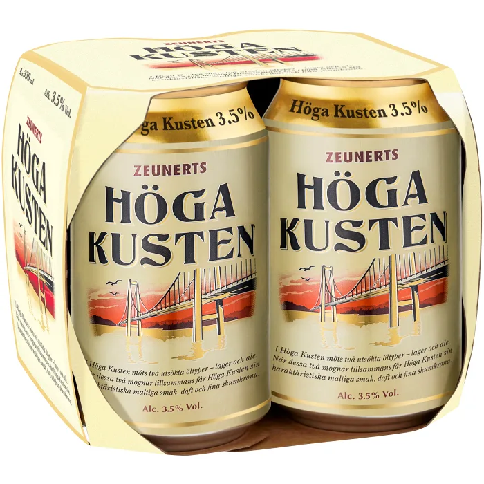 Öl Höga Kusten 3,5% 33cl 4-p Zeunerts