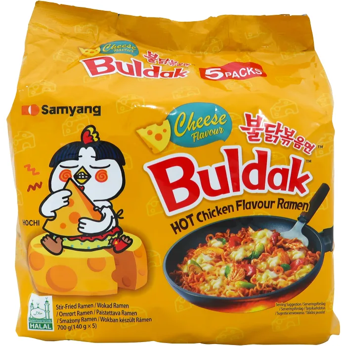 Snabbnudlar Buldak Cheese 700g Samyang