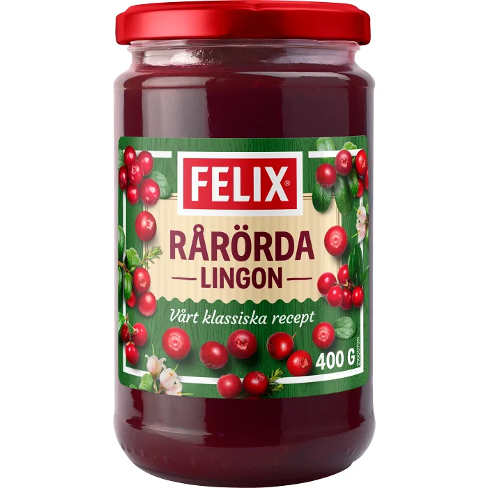 Sylt Rårörda Lingon 400g Felix