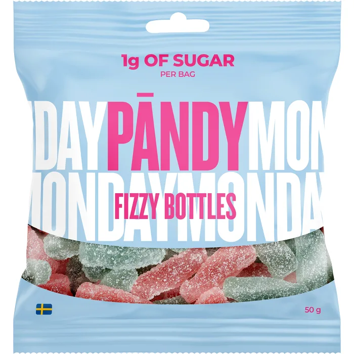 Godis Fizzy Bottles 50g Pändy
